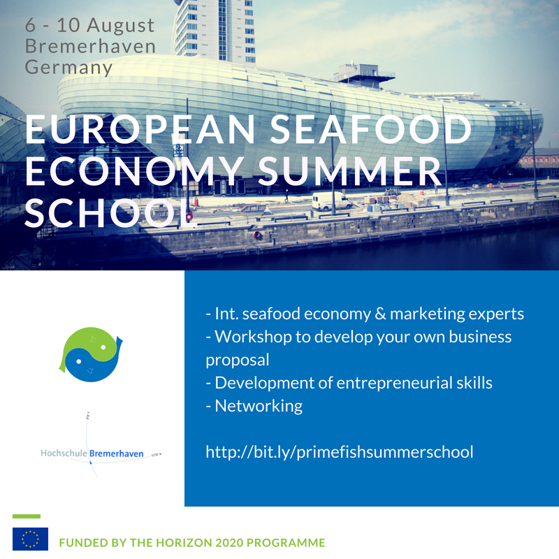 PrimeFish European Seafood Economy Summer School Bremerhaven from 6 to 10 August.